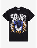 Sonic The Hedgehog Checkered Metal T-Shirt