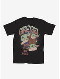 Star Wars The Mandalorian Grogu Art Collage T-Shirt