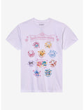 Sanrio Character Ranking 2026 Badge Grid T-Shirt