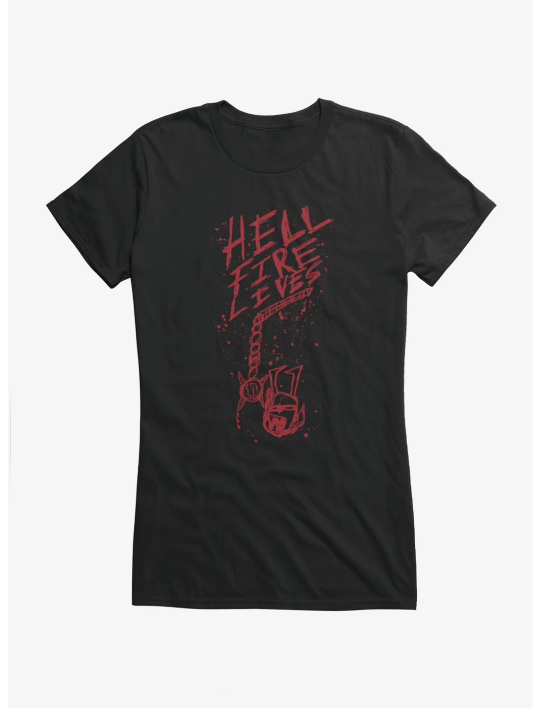 Stranger Things Hellfire Lives Snake Blood Girls T-Shirt