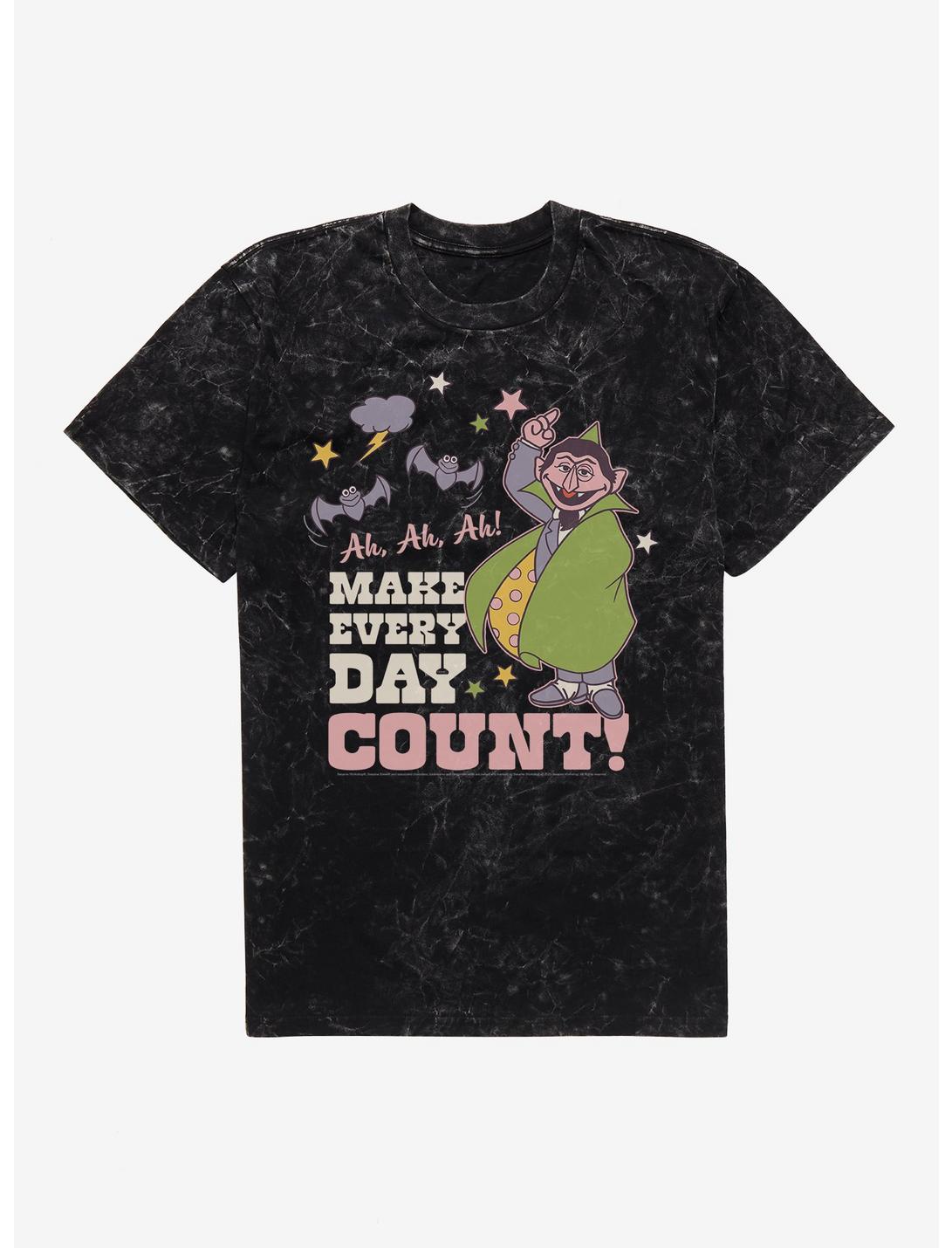 Sesame Street Count Von Count Make Everyday Count! Mineral Wash T-Shirt