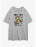 Nintendo Bowser Oil Racing Girls Oversized T-Shirt