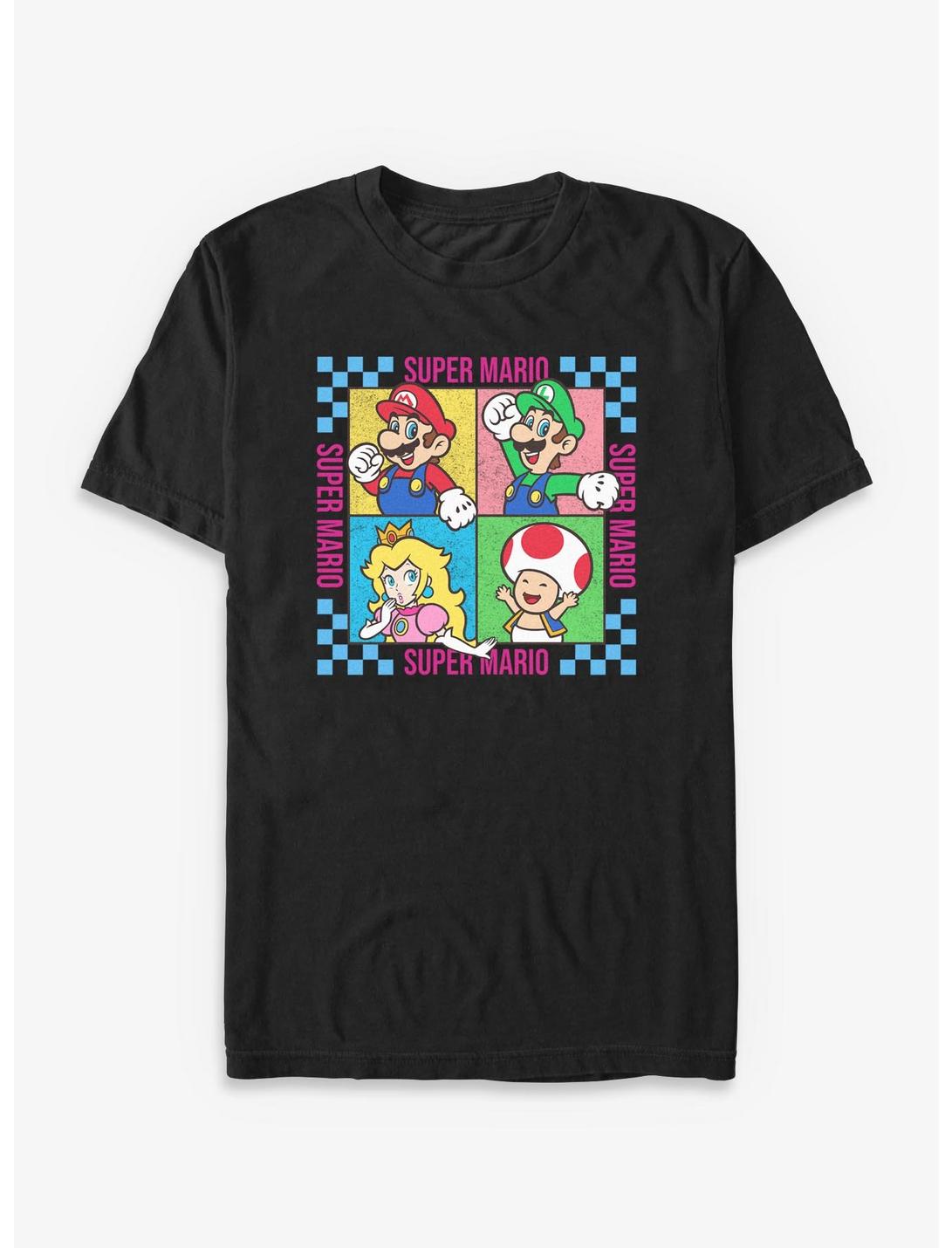 Nintendo Mario Group Four Square T-Shirt