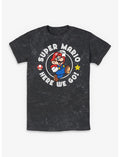 Nintendo Super Mario Here We Go Mineral Wash T-Shirt