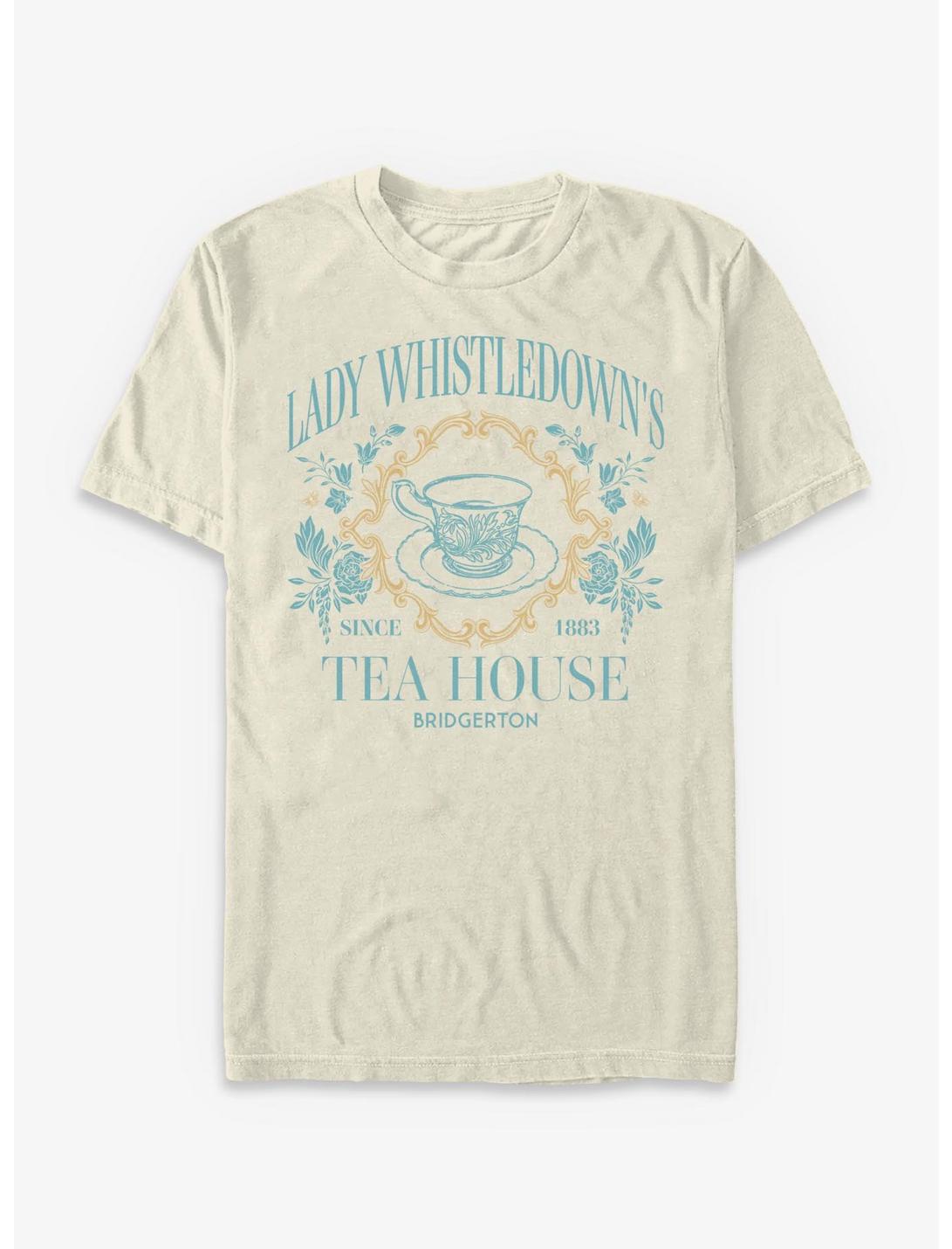 Bridgerton Lady Whistledown's Tea House Garment Dye T-Shirt Hot Topic Exclusive