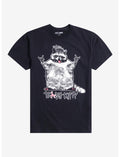 Punk Raccoon Trash Kitty T-Shirt