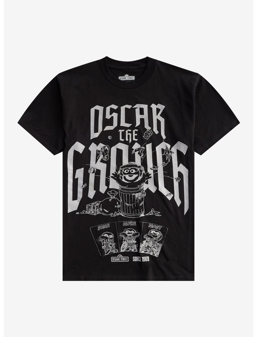 Sesame Street Oscar The Grouch Metal T-Shirt