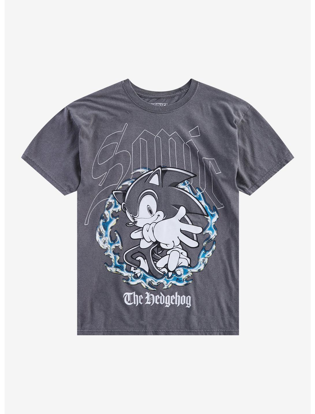 Sonic The Hedgehog Grey Flames T-Shirt