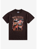 Red Panda Collage T-Shirt By Goodie Two Sleeves