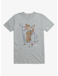 Disney Great Mouse Detective Footprint Squares T-Shirt