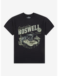 Greetings From Roswell Cat UFO T-Shirt By Goodie Two Sleeves