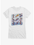 Disney Mickey And Friends Winter Sport Squares T-Shirt