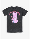 Certified Freak Fuzzy Bunny Mineral Wash T-Shirt Hot Topic Exclusive