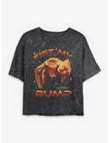 Project Hail Mary Bump Fister Girls Mineral Wash Crop T-Shirt