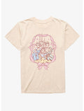 Disney Princesses Trio Of Ribbons Aurora Belle & Tiana Mineral Wash T-Shirt