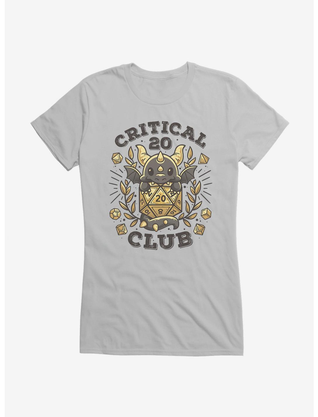Cute Dragon Critical 20 Club Girls T-Shirt