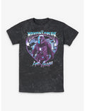 Star Wars The Mandalorian & Grogu Chrome Mineral Wash T-Shirt Hot Topic Exclusive