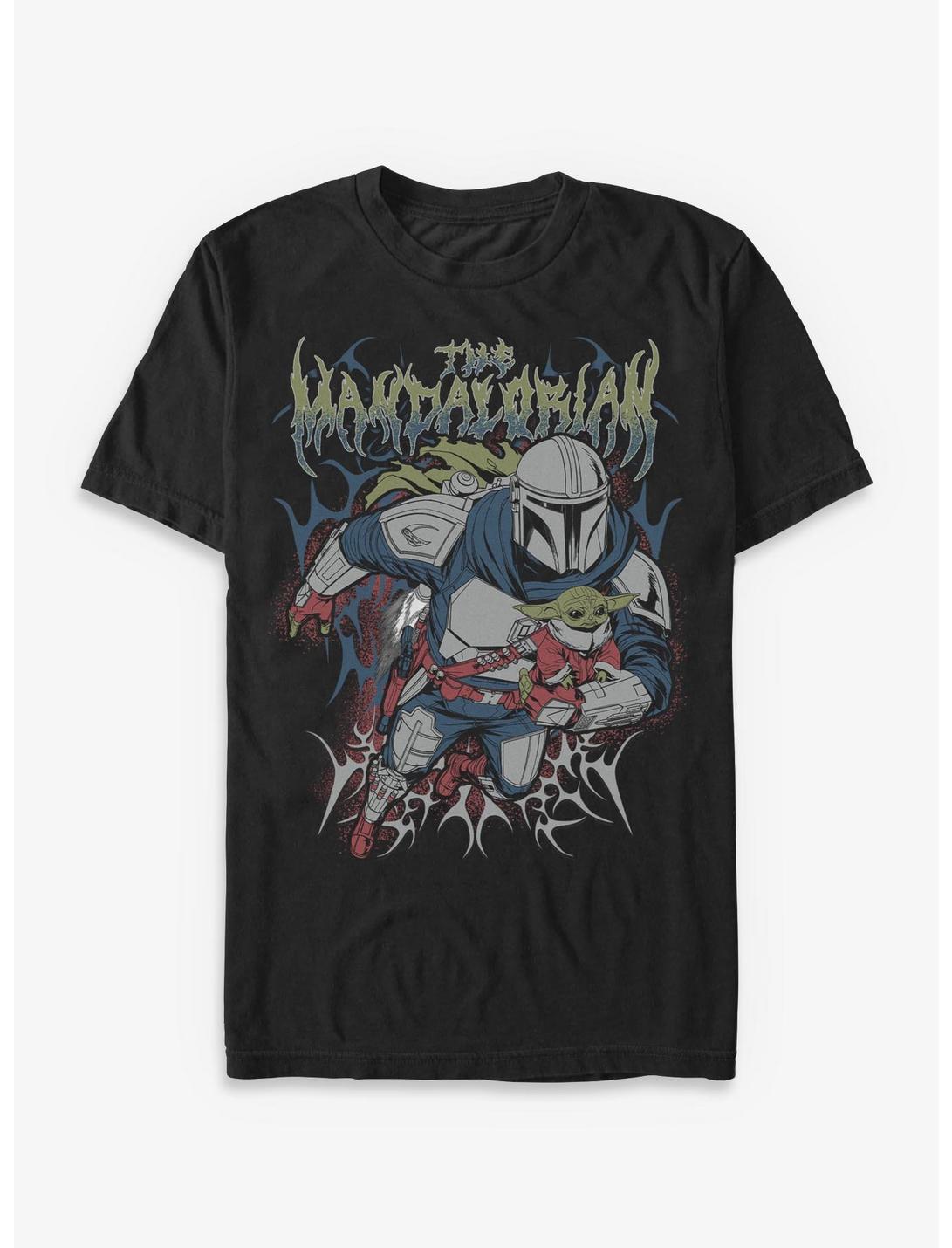 Star Wars The Mandalorian & Grogu Metal T-Shirt Hot Topic Exclusive