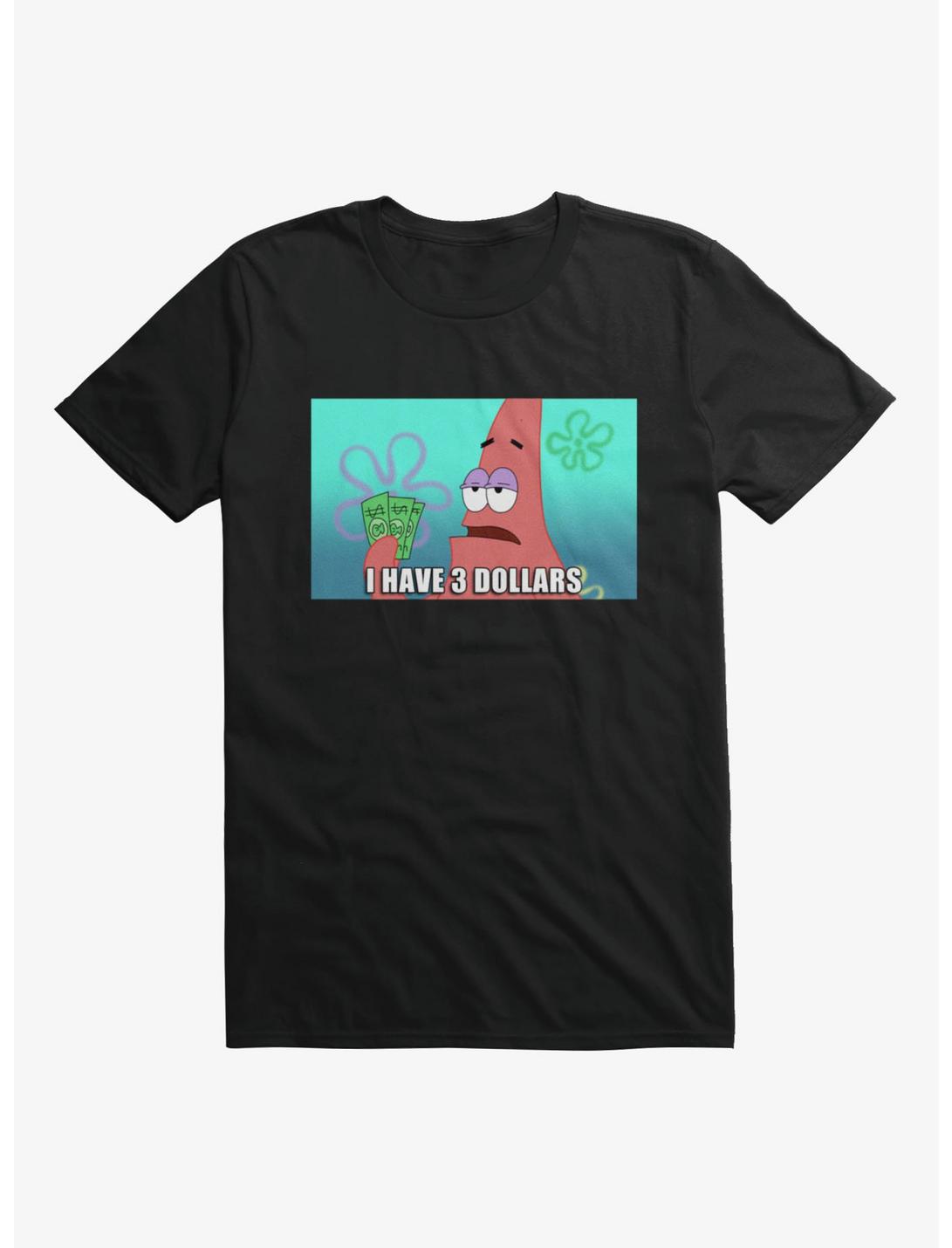 Spongebob Squarepants Patrick 3 Dollar Meme T-Shirt