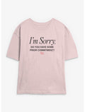 The Devil Wears Prada Do You Have Some Prior Commitment ? Girls Skimmer T-Shirt