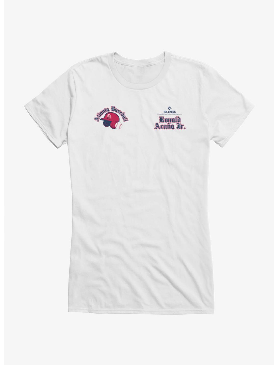 MLB Ronald Acuna Jr. Atlanta Helmet Girls T-Shirt