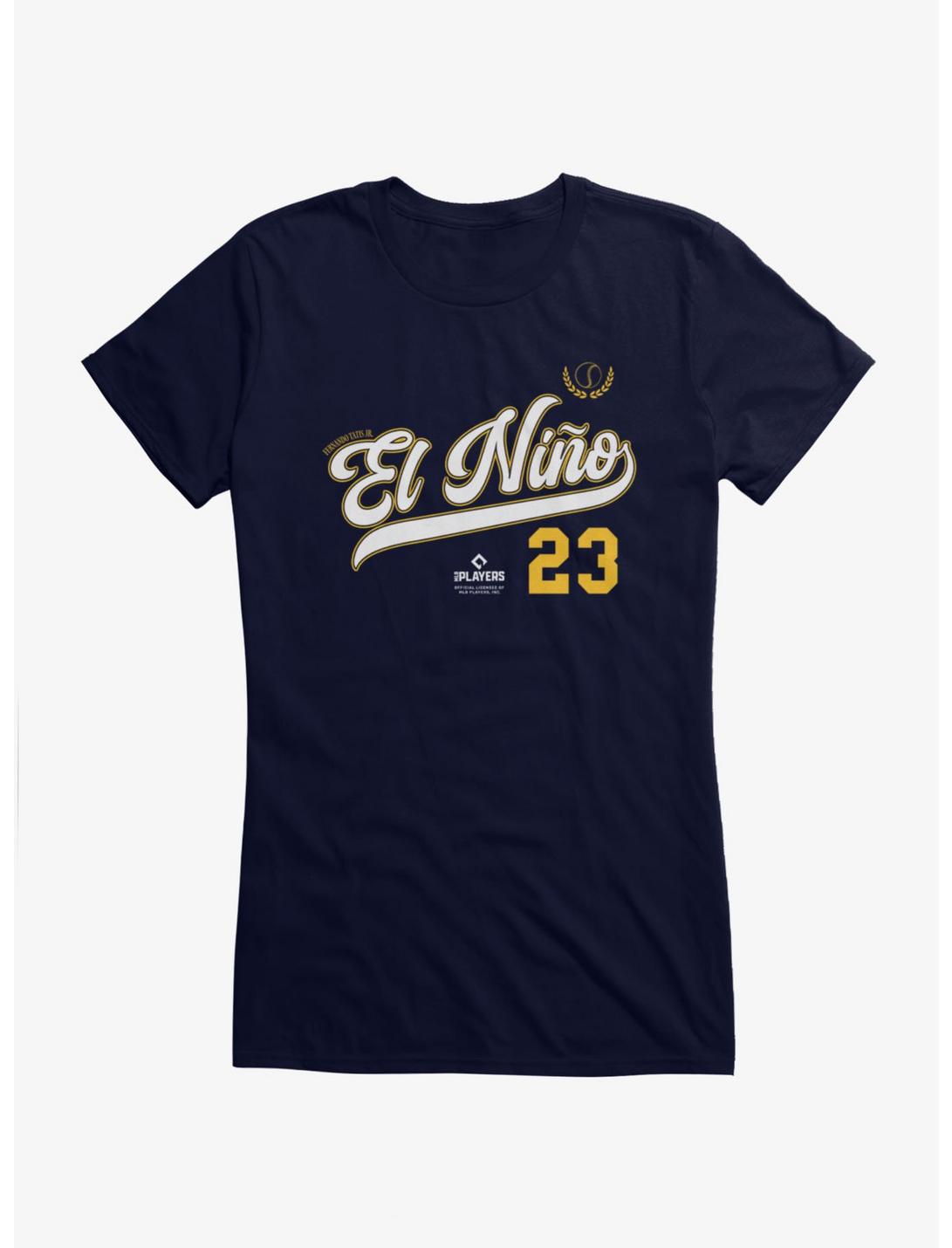 MLB Fernando Tatis Jr. El Nino Rising Swoosh Girls T-Shirt