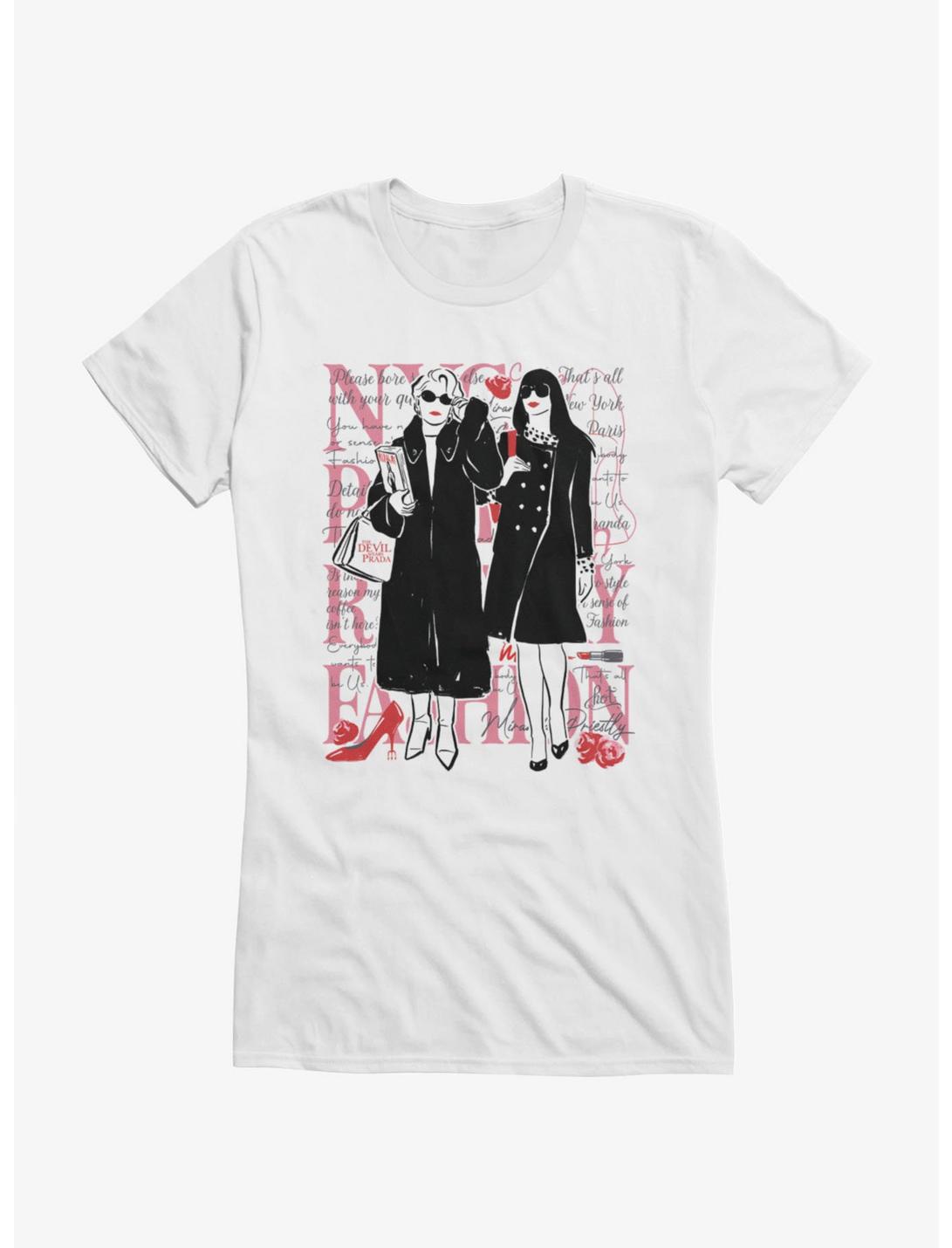 The Devil Wears Prada Silhouettes And Quotes Girls T-Shirt