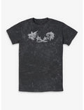 Disney Kingdom Hearts Sora & Kairi Chalk Drawing Mineral Wash T-Shirt