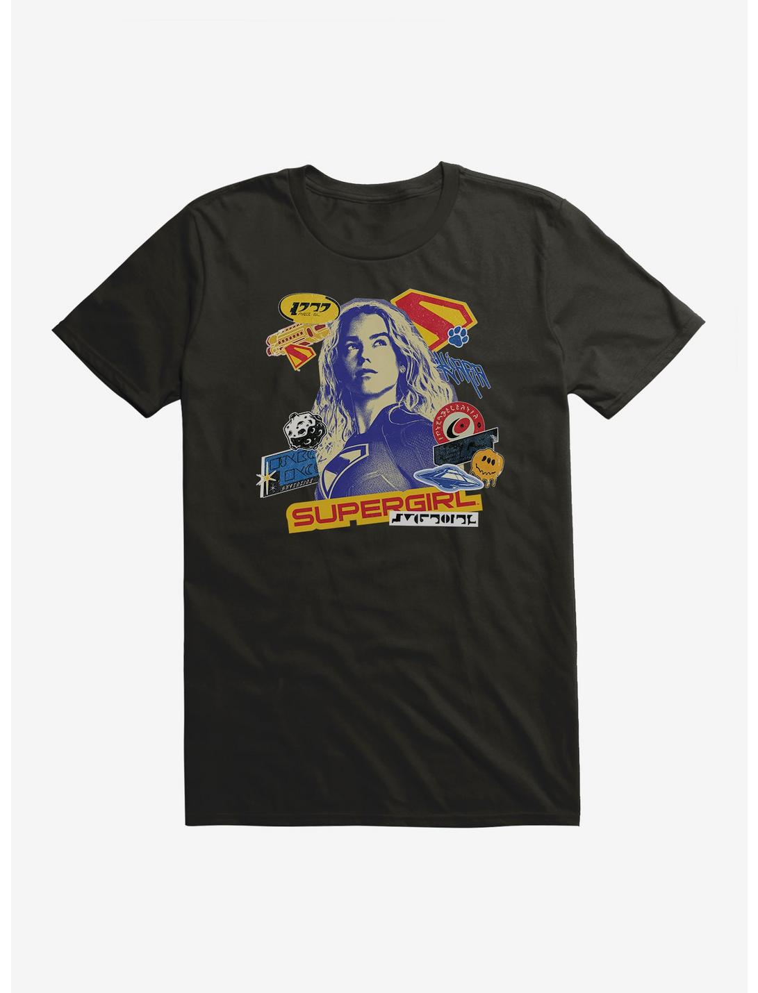 Supergirl Sticker Collage T-Shirt