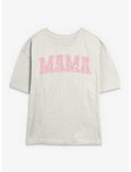 Disney Princesses Mama Collegiate Pattern Girls Skimmer T-Shirt
