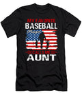 4 My Favorite Baseball Catcher Calls Me Aunt Baseball USA Flag Dhbubble T-Shirt