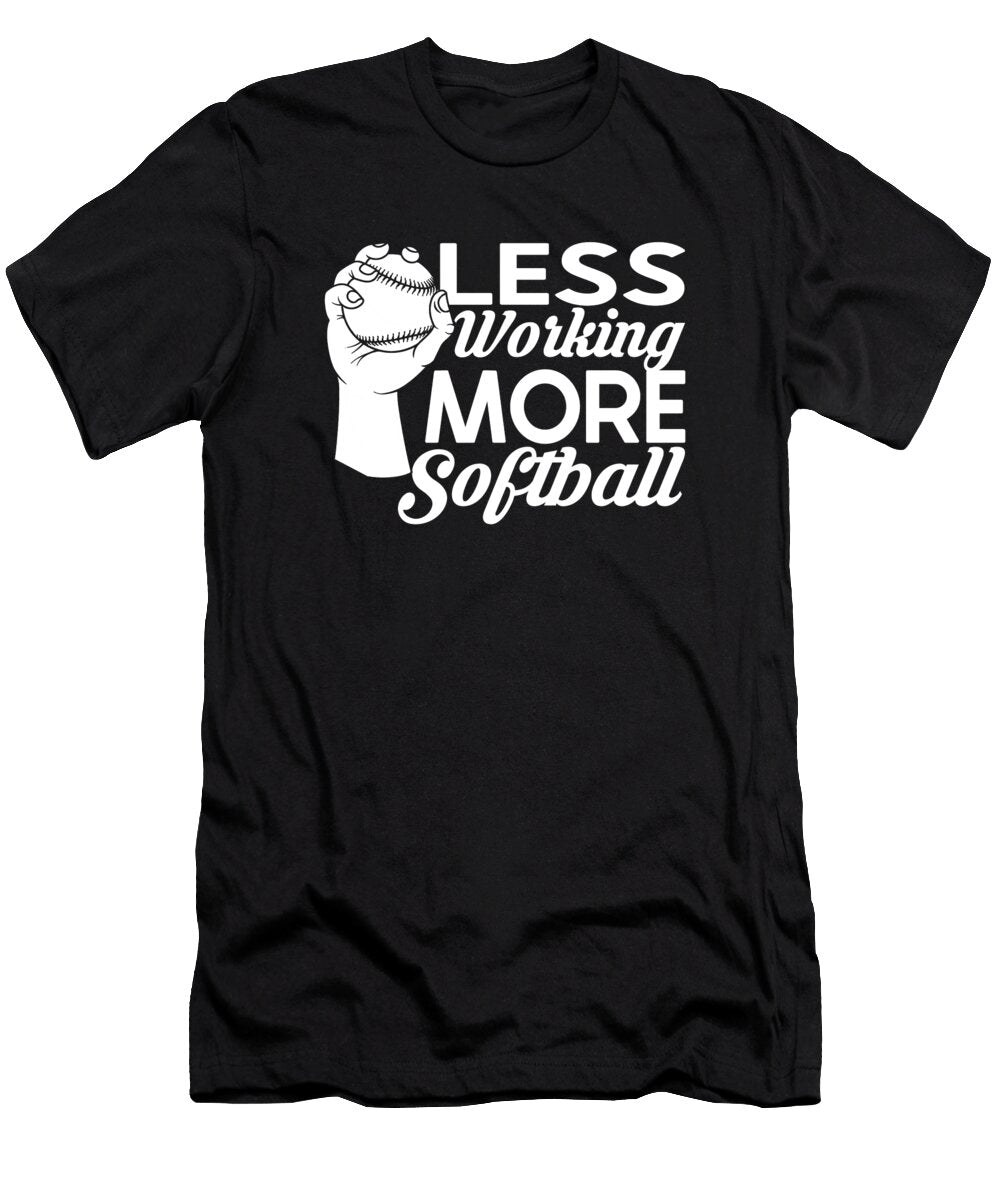 4 Softball Batter Pitcher Catcher Softball Crazy Squirrel T-Shirt