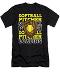 4 Softball Catcher Batter Softball Pitcher Crazy Squirrel T-Shirt