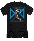 4 Volleyball Player Bump Action Dynamic Bump on Geometric Background Dream Stuff T-Shirt