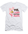 4 Volleyball Players Axolotl Team Sport Salamanders Toms Store T-Shirt