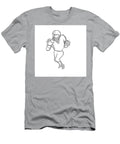 5 American Football Player Cartoon Black and White Aloysius Patrimonio T-Shirt