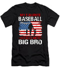 5 My Favorite Baseball Catcher Calls Me Big Bro Baseball USA Flag Dhbubble T-Shirt