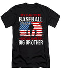 5 My Favorite Baseball Catcher Calls Me Big Brother Baseball USA Flag Dhbubble T-Shirt