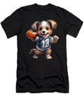 6 American Football Puppy Touchdown Quarterback Linebacker Dog Heidi Joyce T-Shirt