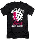 6 Dig for Cure Ribbon Volleyball Breast Cancer Natalie Lidford T-Shirt