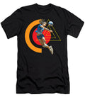 6 Volleyball Player Bump Action Dynamic Bump on Geometric Background Dream Stuff T-Shirt