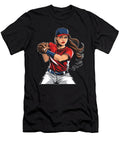 8 Softball Catcher Pitcher Batter Softball Crazy Squirrel T-Shirt