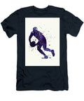 8 Watercolor Rugby Player Watercolor Print Rugby Player Man Boy Nursery Dorm Room Ball Poster Wall Art Leith Huber T-Shirt