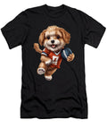 9 American Football Puppy Touchdown Quarterback Linebacker Dog Heidi Joyce T-Shirt