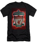 A Logo Placard At Anfield Football Stadium Liverpool Merseysid Derrick Neill T-Shirt