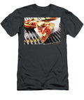 A Slice of Pizza Cooked on the Barbecue on a Spatula Eising Studio Food Photo Video T-Shirt
