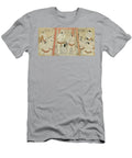A Triptych Showing a Draw in the Bout Between Onogawa and Tanikaze Woodblock Print on Paper Katsukawa Shunei T-Shirt