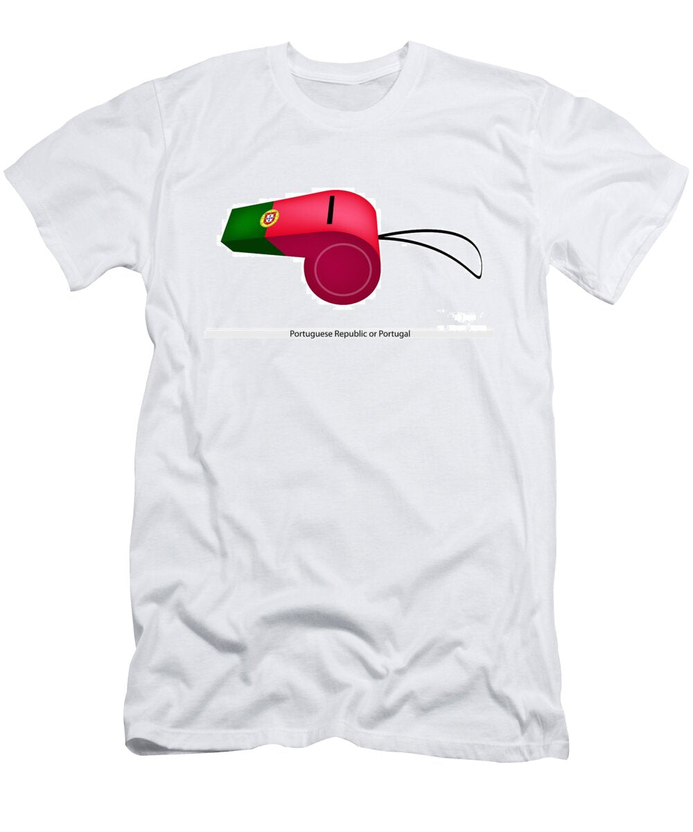 A Whistle of the Portuguese Republic Flag Iam Nee T-Shirt