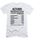 Actuary Office Staff Appreciation Nutrition Facts Funny Jensen Cena T-Shirt