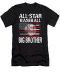 All Star Baseball Big Brother USA Flag Dhbubble T-Shirt